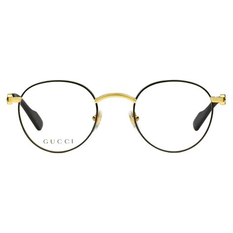 gucci gold round eyeglasses|Gucci gold rimmed glasses.